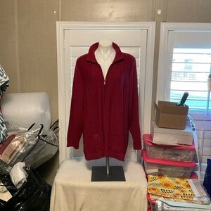 Allison Daley Rich Red Knit Sweater